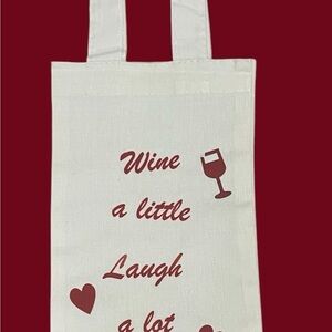 HAND CRAFTED WINE GIFT BAG HOLDS 750ML BOTTLE.  BUNDLE 2 FOR $25